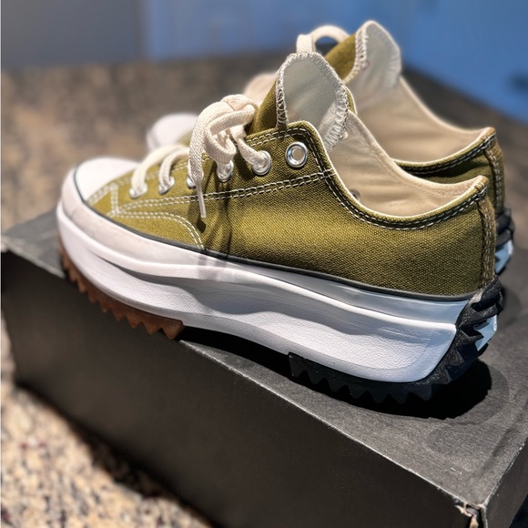 Converse Run Star Hike Women Size 7 Army Green Color - Picture 5 of 12